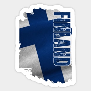 Finland flag, finnish flag Sticker